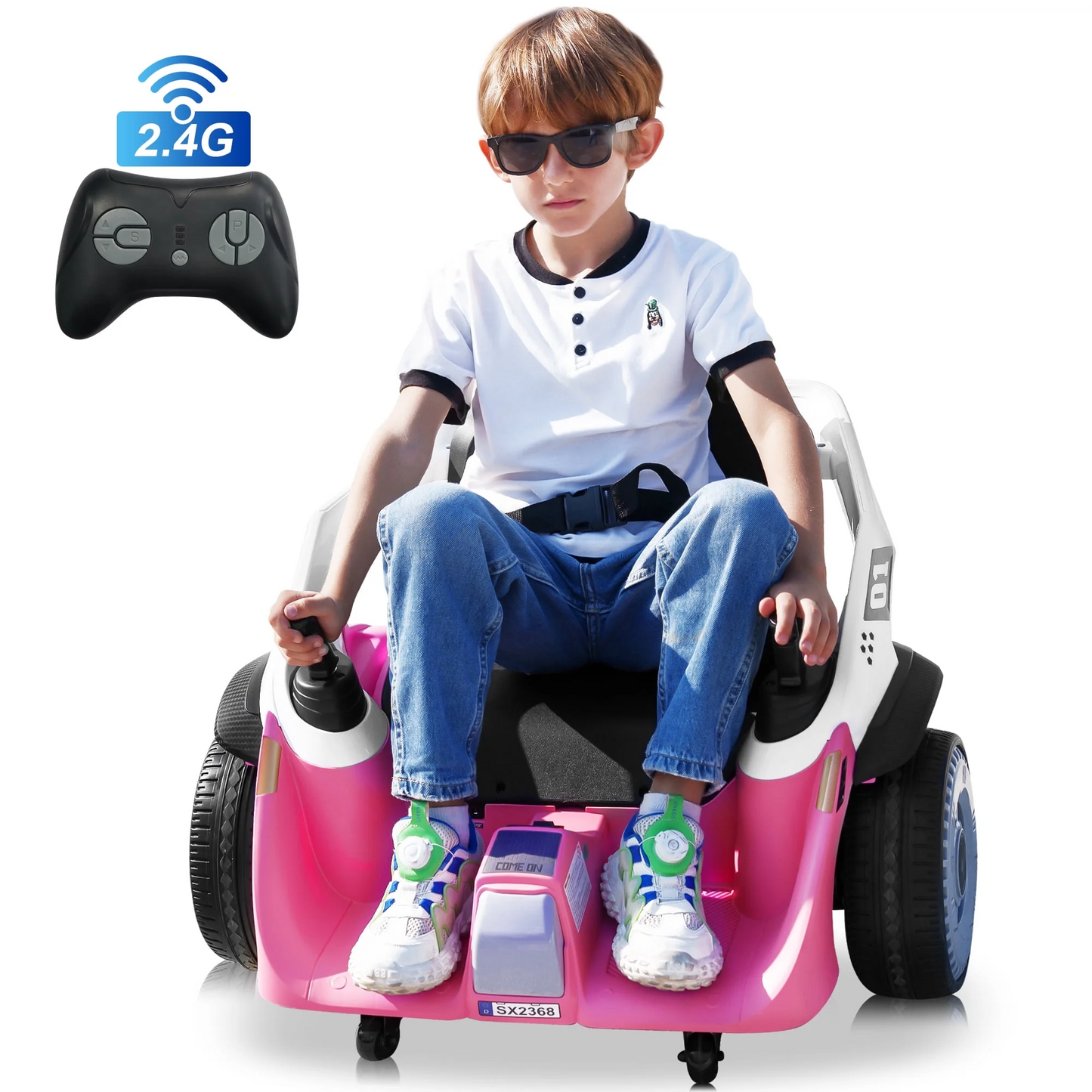 24V Bumper Car for Kids, Battery Powered Ride on Toys, Remote Control, 360°Spin, Kids Gifts , 0819