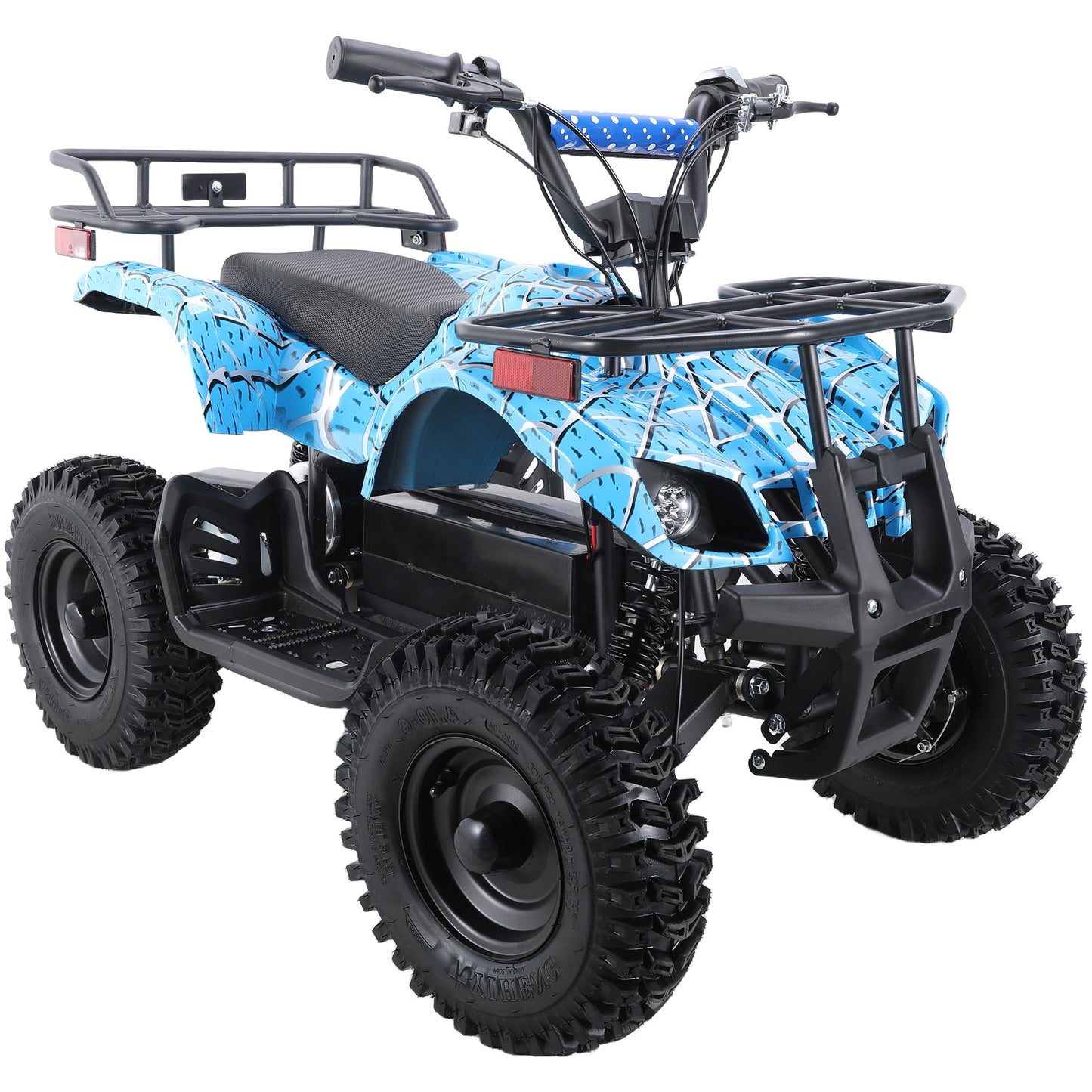 36 Volt Ride on Toys for Big Kids, Electric 4 Wheeler, Power Car Wheels with 500w Motor, Speed Control, Metal Frame, Suspension, Black