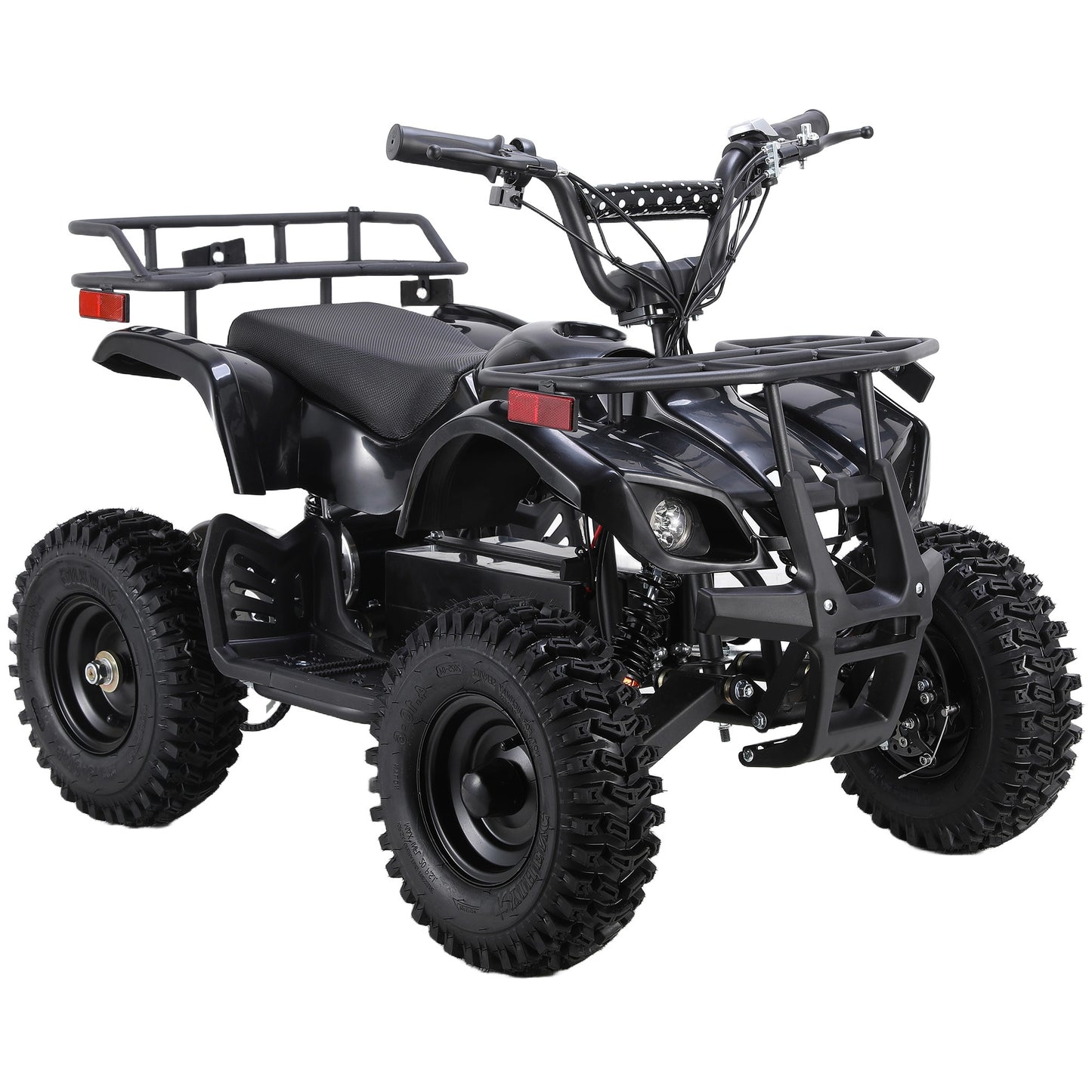 36 Volt Ride on Toys for Big Kids, Electric 4 Wheeler, Power Car Wheels with 500w Motor, Speed Control, Metal Frame, Suspension, Black