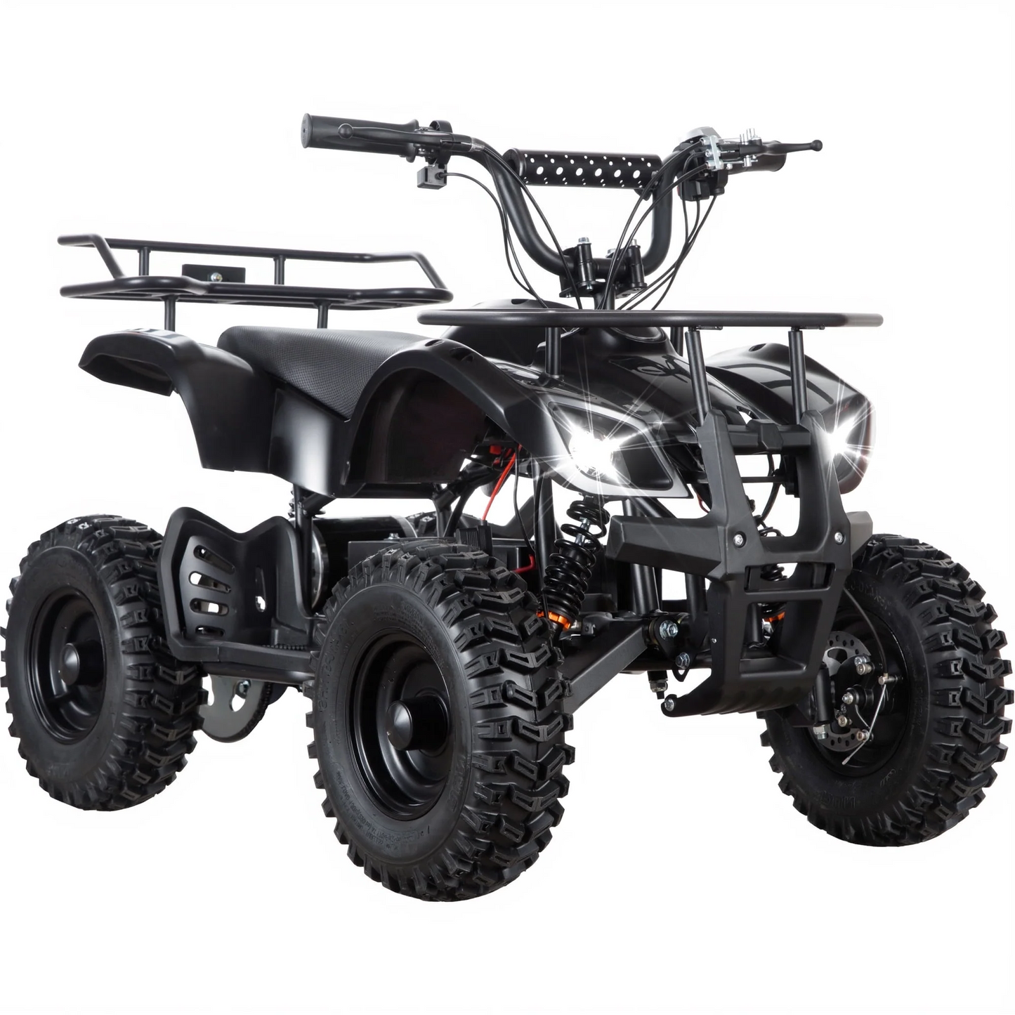 Funride 36V Powered Ride on ATV, Electric Dirt Quad, Power Car Wheel for Big Kids with 500w Motor, Metal Frame, Speed Control, Suspension, IceBlue
