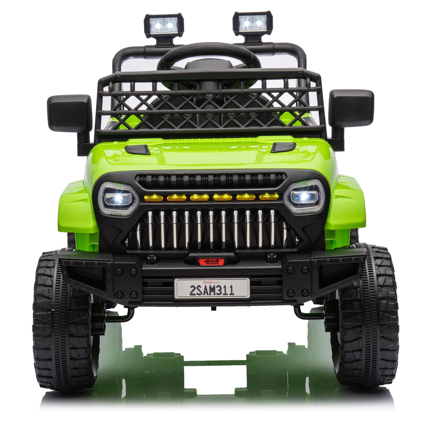 Kids Toys 12V Electric Ride on Truck Car w/ Parent Remote Control, Music, LED Lights