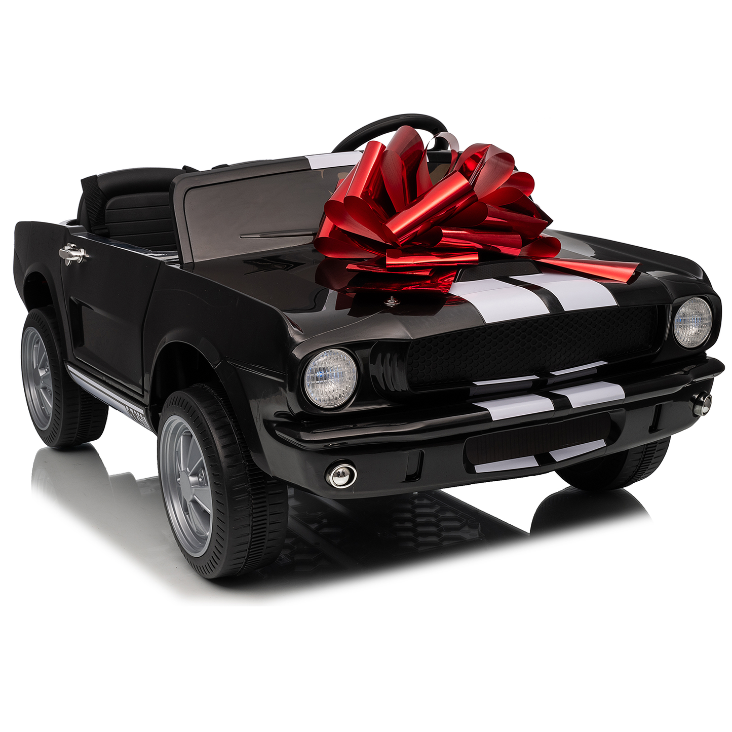 Funride Licensed Shelby 24 Volt Ride on Toys for Toddlers, 4WD Kids Ride on Cars with Remote Control, Power Car Wheels with Bluetooth Music, Toy Gift for Boys & Girls
