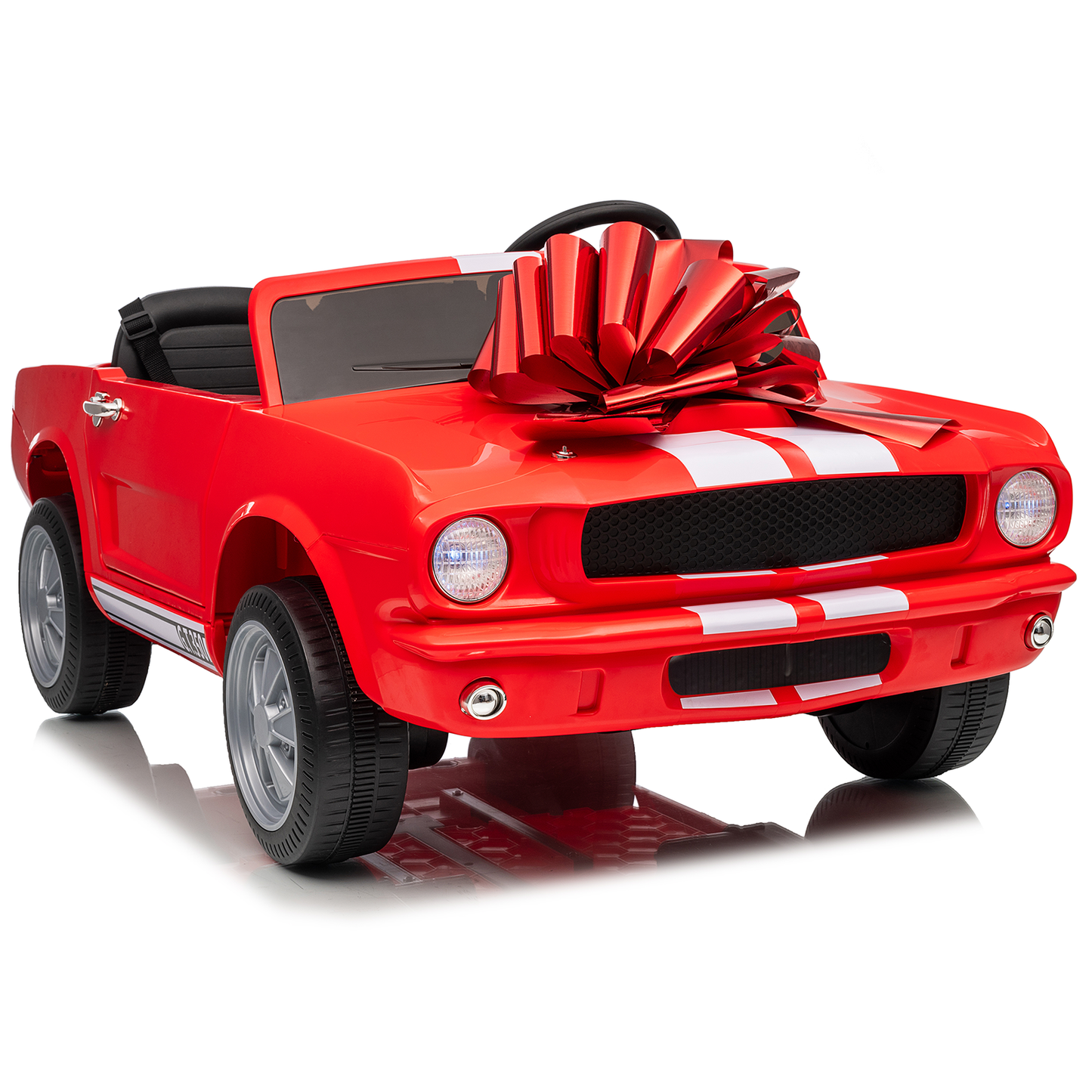 Funride Licensed Shelby 24 Volt Ride on Toys for Toddlers, 4WD Kids Ride on Cars with Remote Control, Power Car Wheels with Bluetooth Music, Toy Gift for Boys & Girls