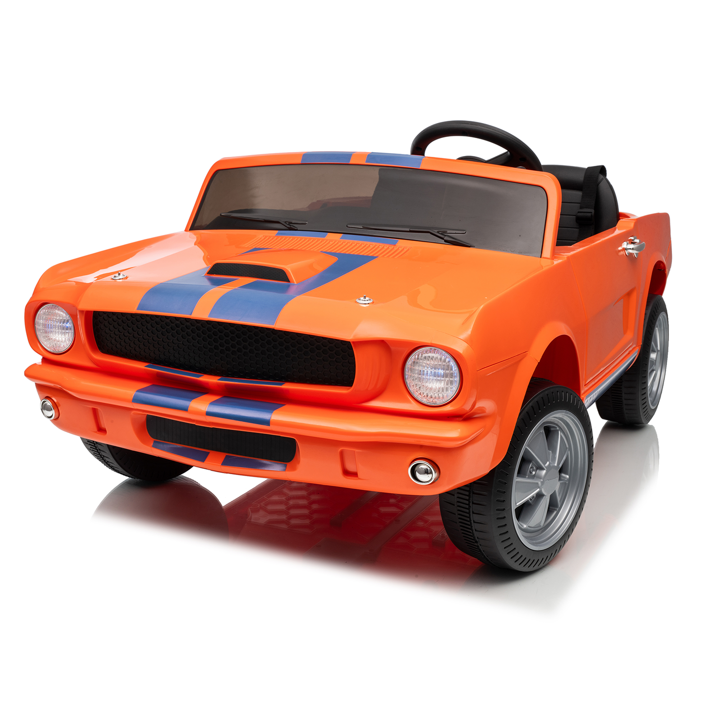 Funride Licensed Shelby 24 Volt Ride on Toys for Toddlers, 4WD Kids Ride on Cars with Remote Control, Power Car Wheels with Bluetooth Music, Toy Gift for Boys & Girls