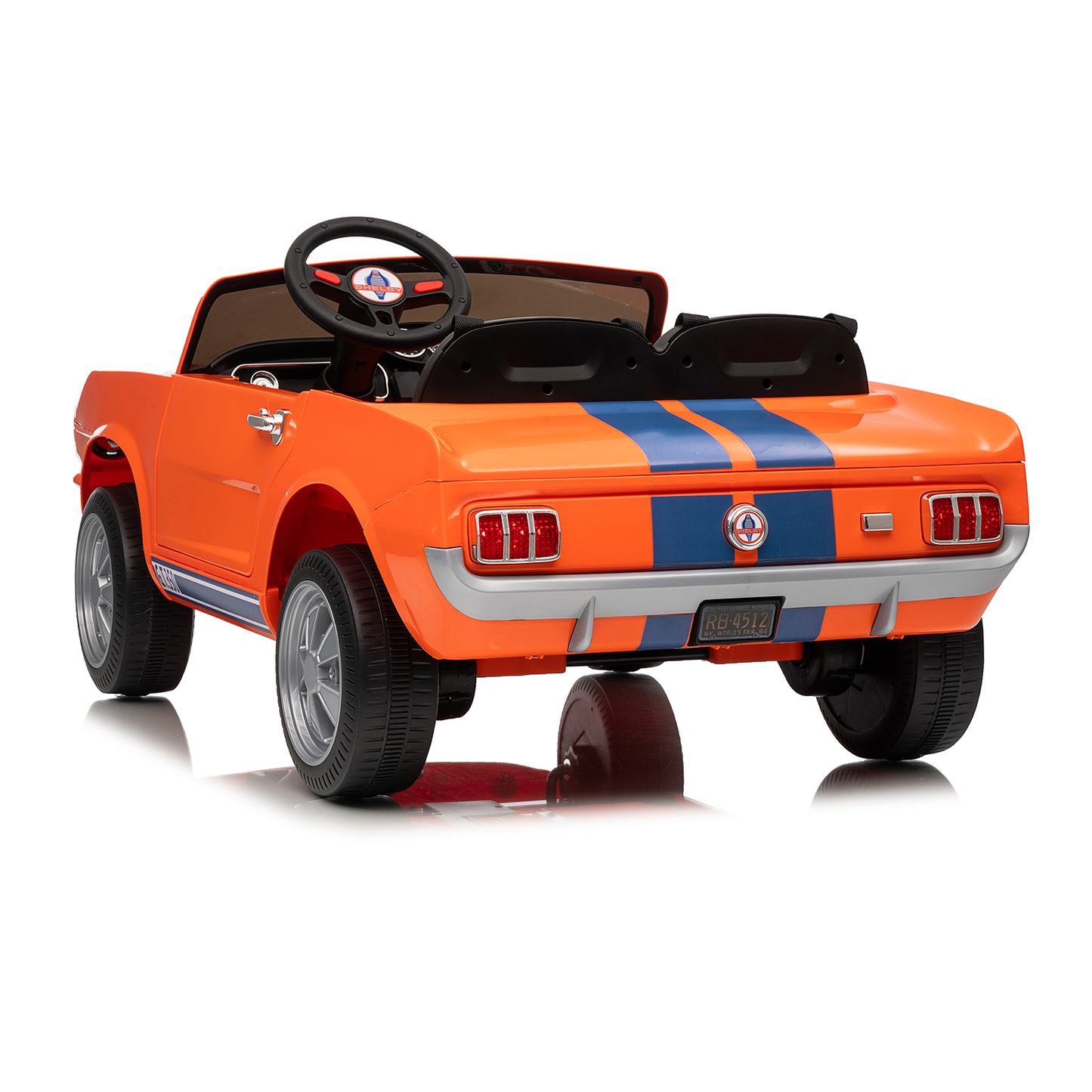 Funride Licensed Shelby 24 Volt Ride on Toys for Toddlers, 4WD Kids Ride on Cars with Remote Control, Power Car Wheels with Bluetooth Music, Toy Gift for Boys & Girls0623