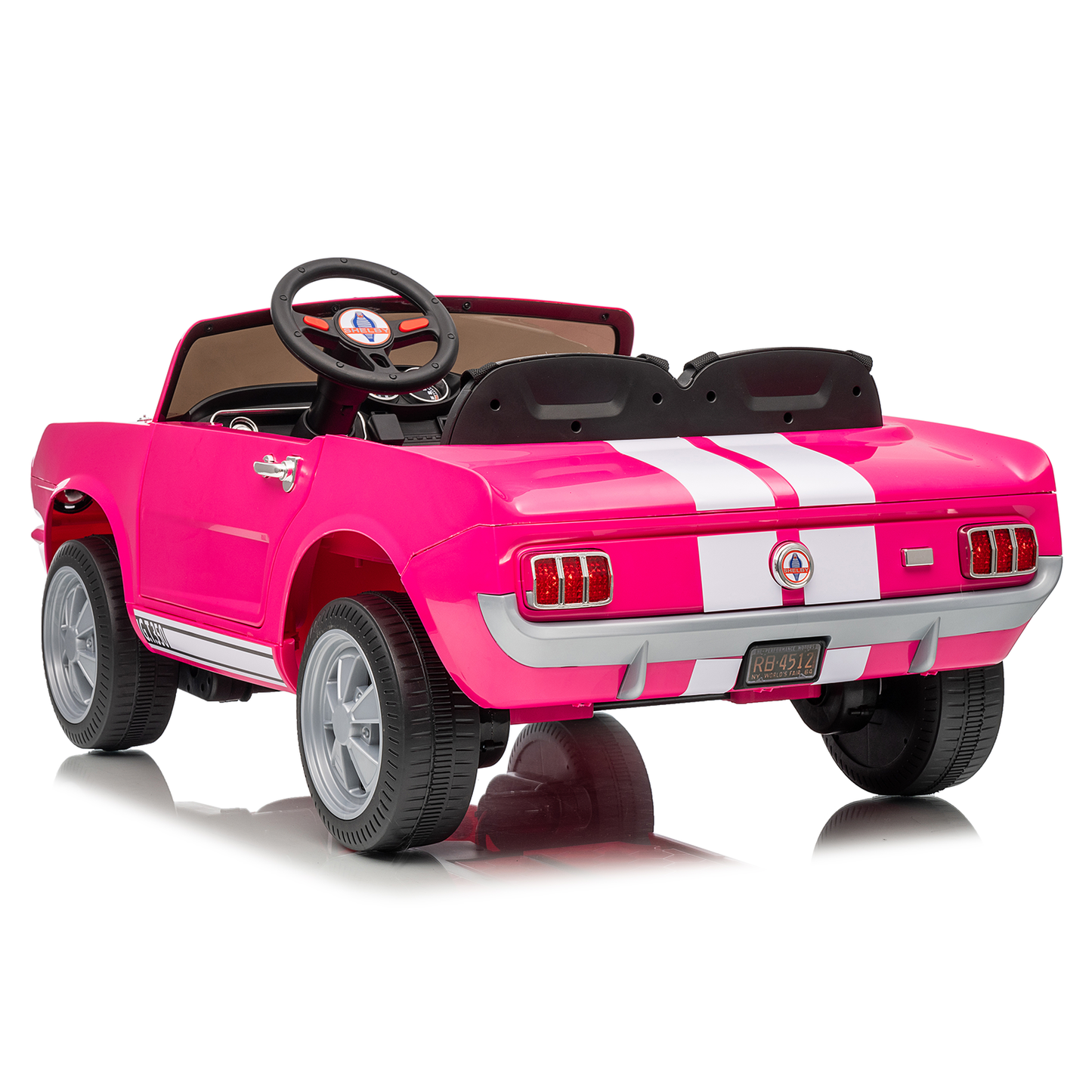 Funride Licensed Shelby 24 Volt Ride on Toys for Toddlers, 4WD Kids Ride on Cars with Remote Control, Power Car Wheels with Bluetooth Music, Toy Gift for Boys & Girls0623
