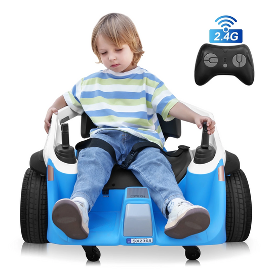 24V Bumper Car for Kids, Battery Powered Ride on Toys, Remote Control, 360°Spin, Kids Gifts , 0819
