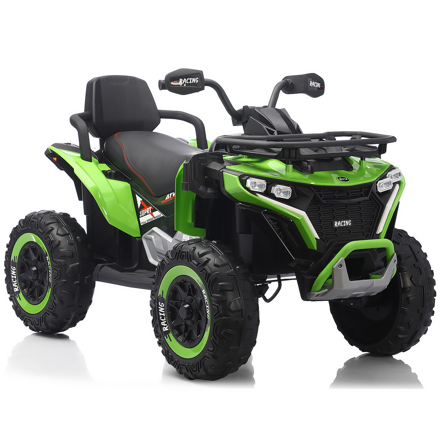 Funride 24 Volt Ride on Toys with Remote Control, Oversized ATV for Kids, 2-Seater 4 Wheeler for Toddlers, Power Car Wheels with Music, Bluetooth, Headlights, EVA Tires