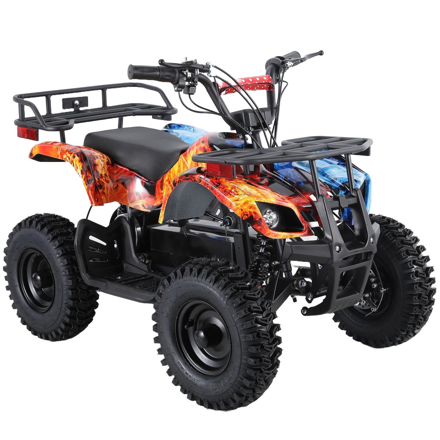 36 Volt Ride on Toys for Big Kids, Electric 4 Wheeler, Power Car Wheels with 500w Motor, Speed Control, Metal Frame, Suspension, Black