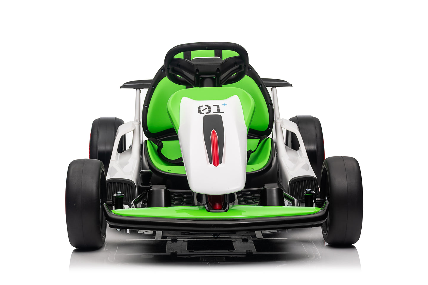 Electric Car Go Kart for Kids, 24V Battery Powered Ride On Racing Car, Gift for Boys Girls Age 6+, Green -3888