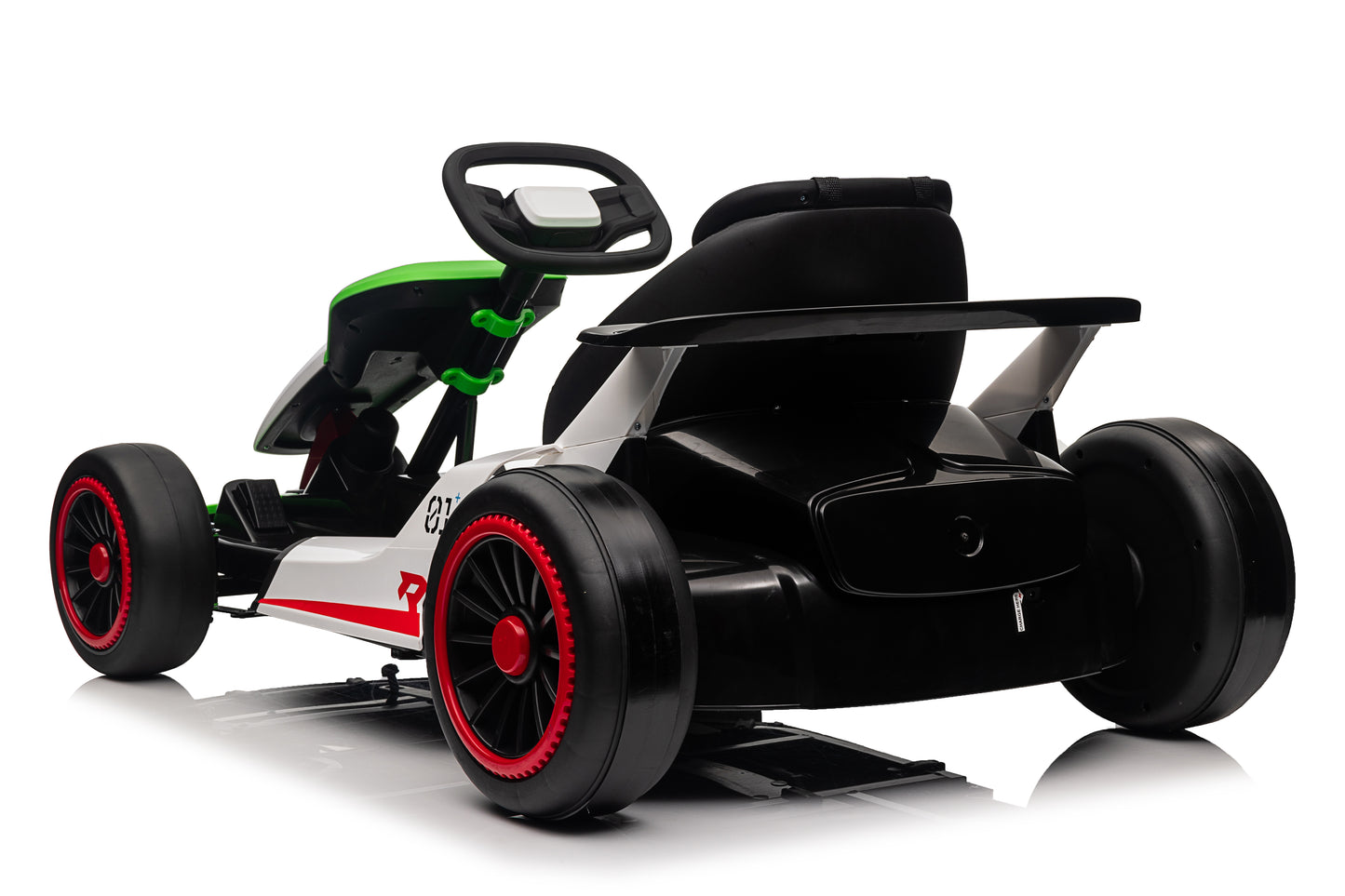 Electric Car Go Kart for Kids, 24V Battery Powered Ride On Racing Car, Gift for Boys Girls Age 6+, Green -3888