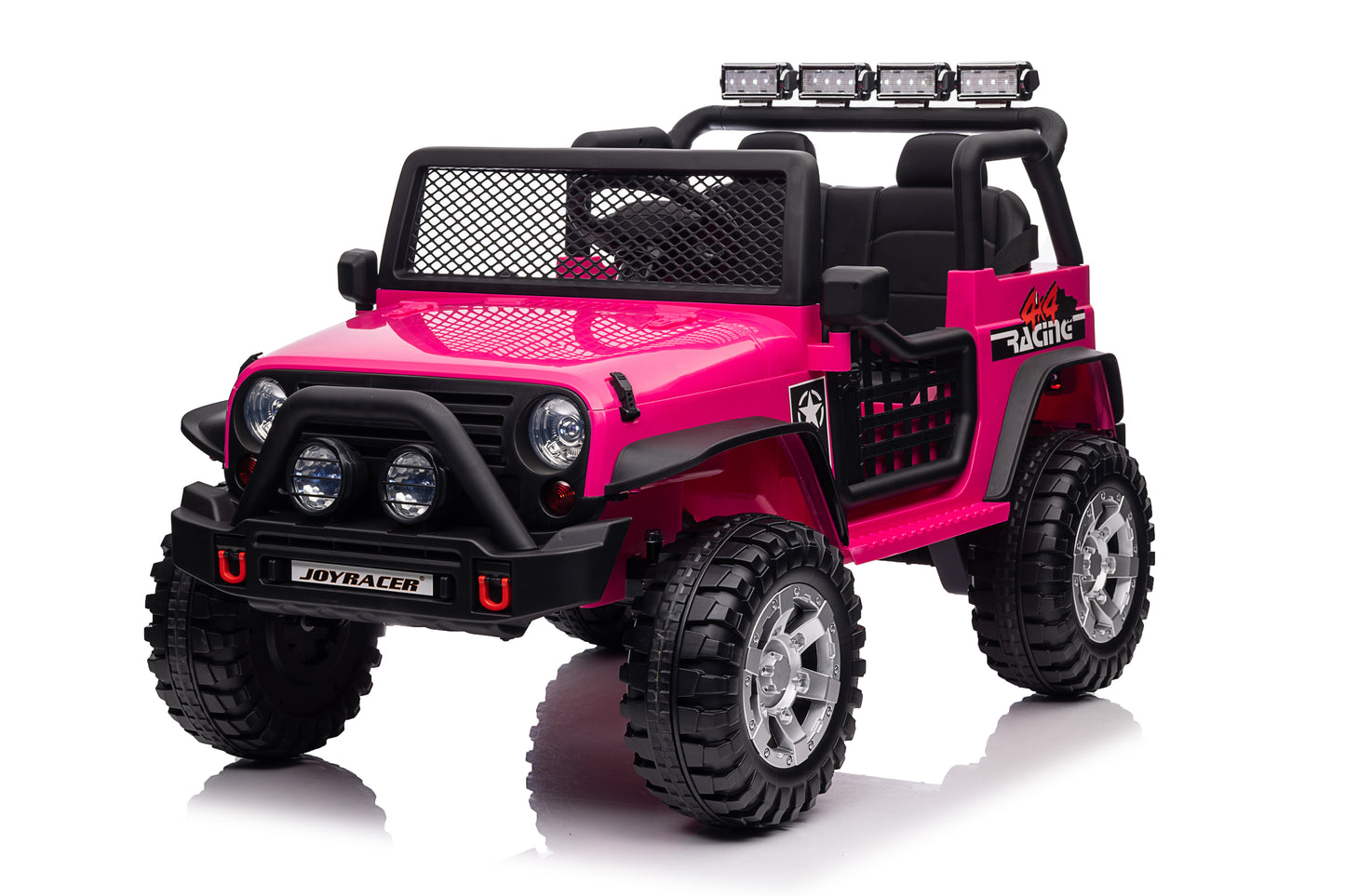 24V 2 Seater Ride On Toys with Remote Control, Kids Ride on Truck Car 400W Moter Power 4-Wheeler Suspension, 3 Speeds, Bluetooth Music, Rose Pink，green,red, black,pink-618