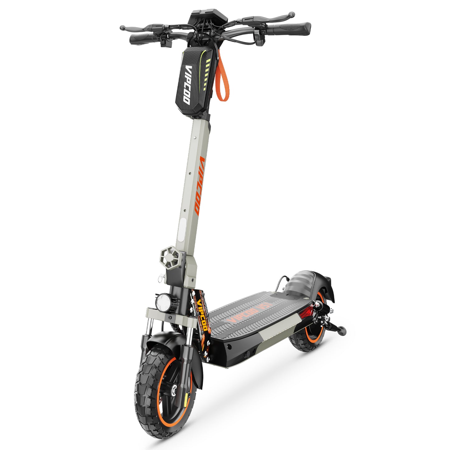 Funride Adult Electric Scooter with Seat, 700W Motor, Dual Suspension & Brakes, 28 MPH, 19 Miles, Foldable Commuter Scooter with Bag, Wide Deck