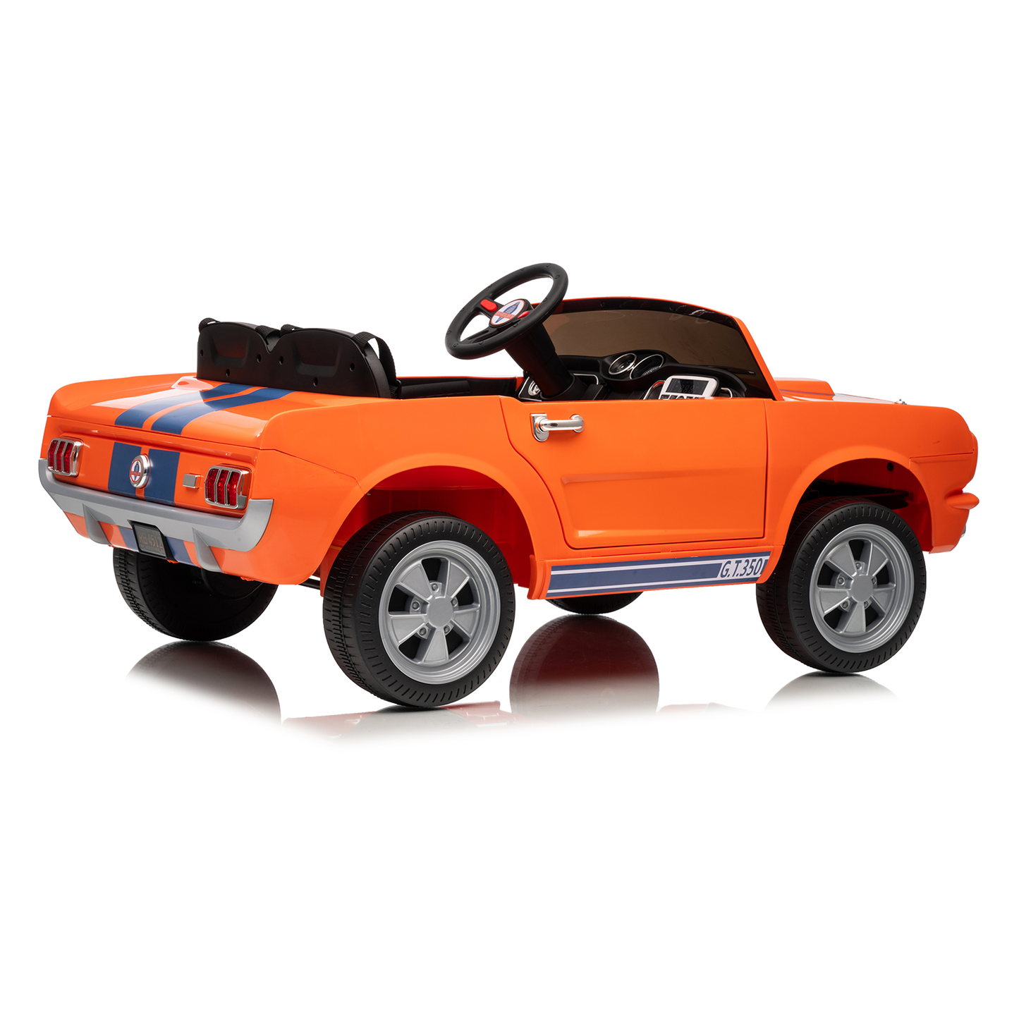 Funride Licensed Shelby 24 Volt Ride on Toys for Toddlers, 4WD Kids Ride on Cars with Remote Control, Power Car Wheels with Bluetooth Music, Toy Gift for Boys & Girls