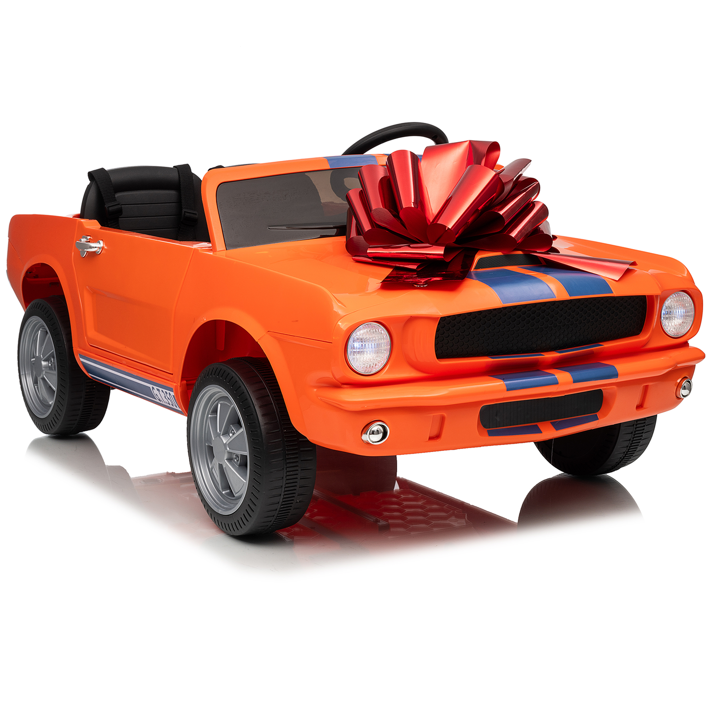 Funride Licensed Shelby 24 Volt Ride on Toys for Toddlers, 4WD Kids Ride on Cars with Remote Control, Power Car Wheels with Bluetooth Music, Toy Gift for Boys & Girls