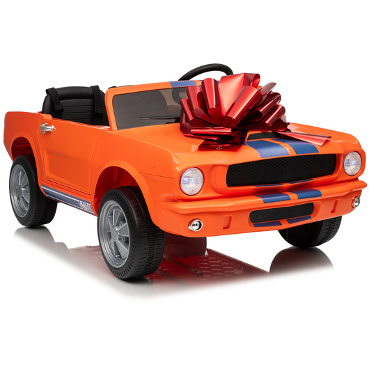 Funride Licensed Shelby 24 Volt Ride on Toys for Toddlers, 4WD Kids Ride on Cars with Remote Control, Power Car Wheels with Bluetooth Music, Toy Gift for Boys & Girls