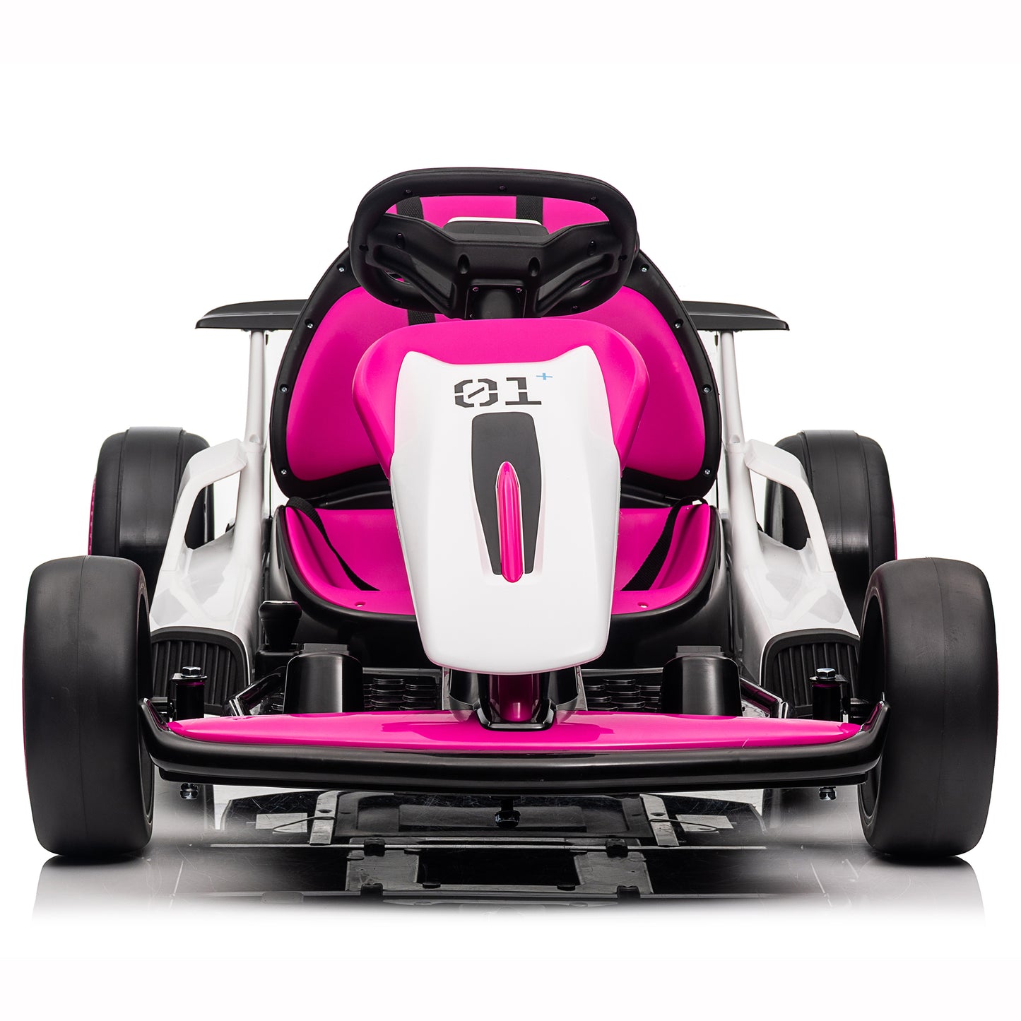 Electric Car Go Kart for Kids, 24V Battery Powered Ride On Racing Car, Gift for Boys Girls Age 6+, Rose -3888